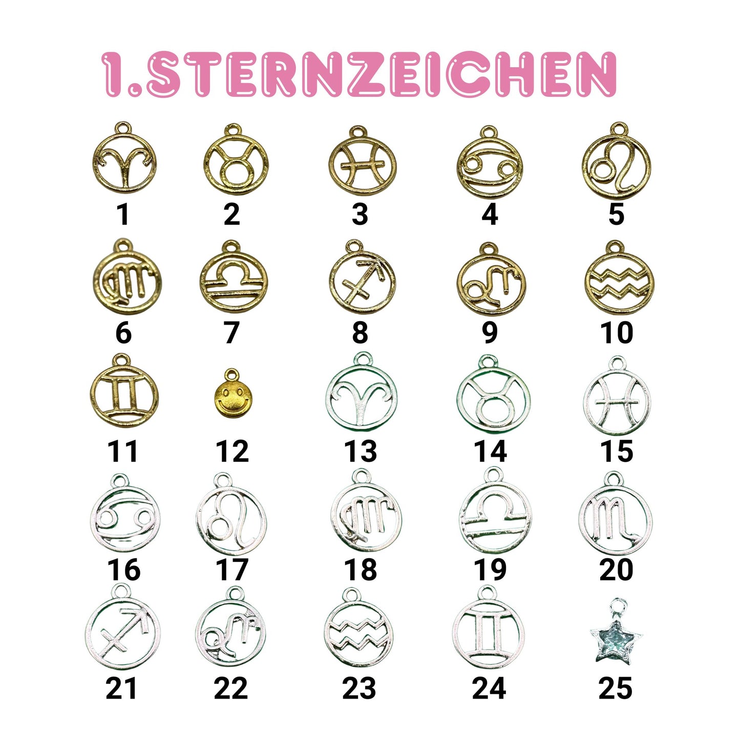 Sternzeichen Charms