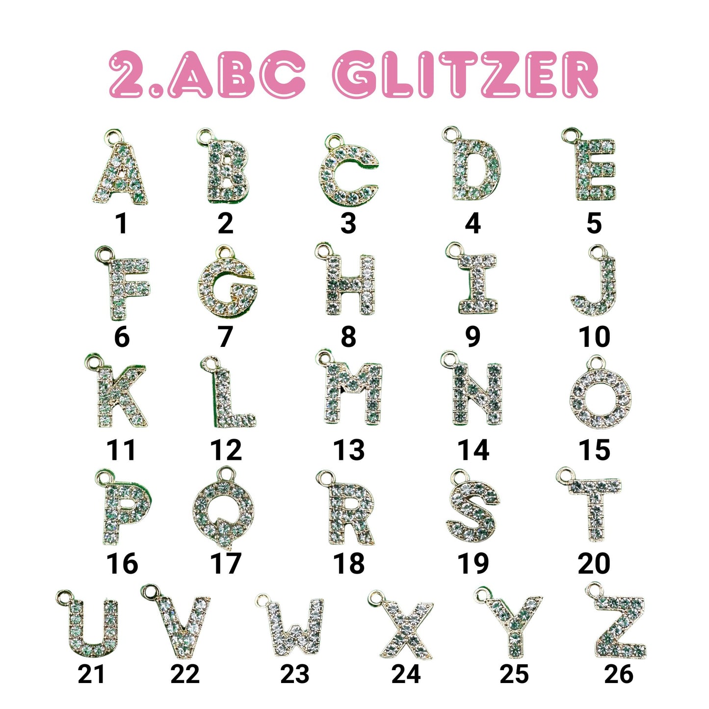 ABC Charms Glitzer