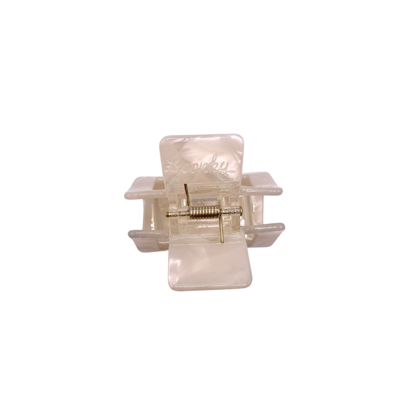 Sponky Haarklammer Edgy Mini White Pearl