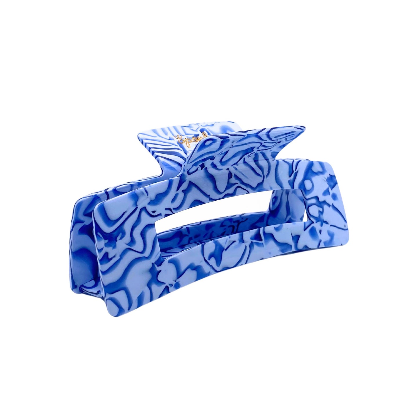 Haarklammer Edgy Maxi Vanda Babyblau Blau Sponky