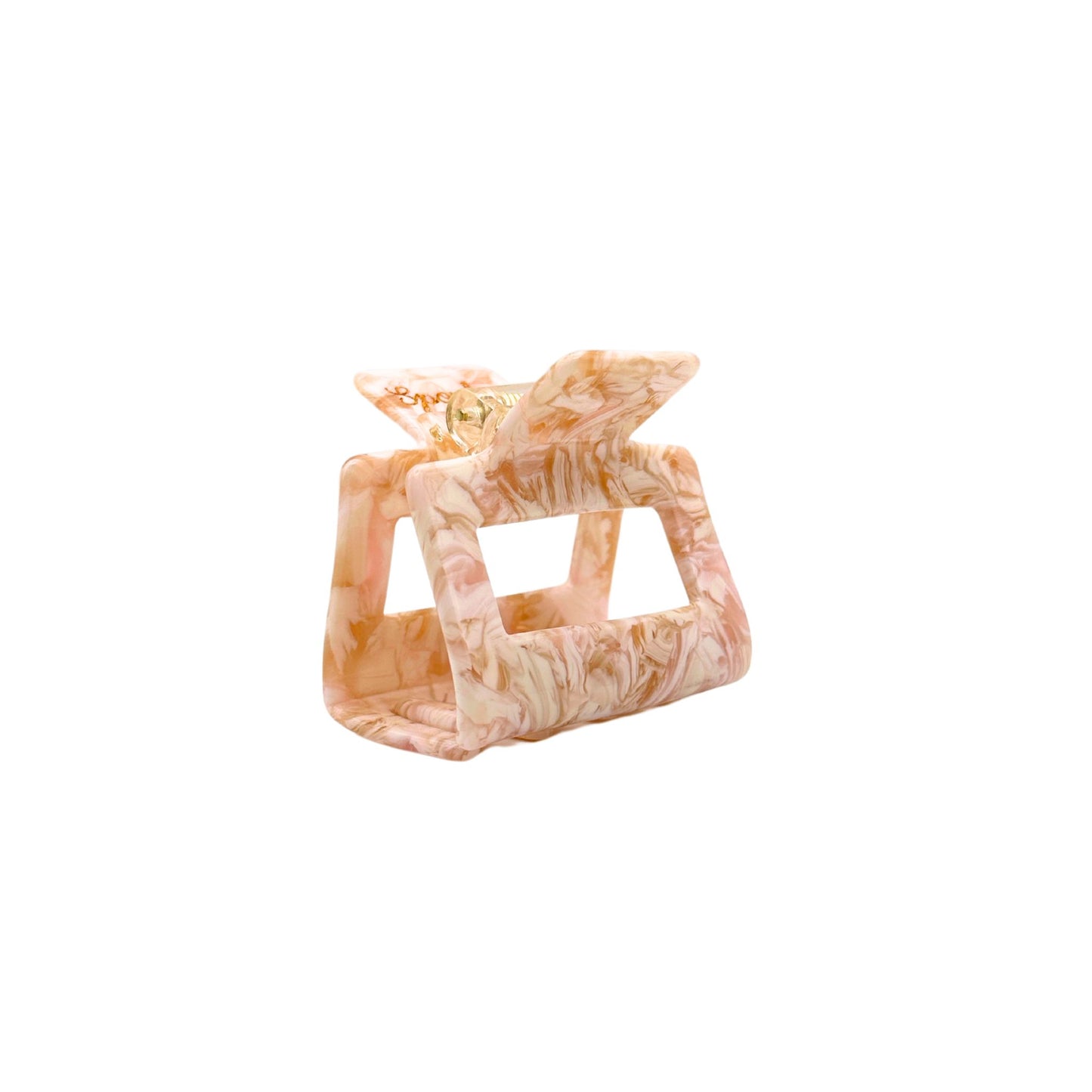 Haarklammer Klein Weiss Rosa Sponky