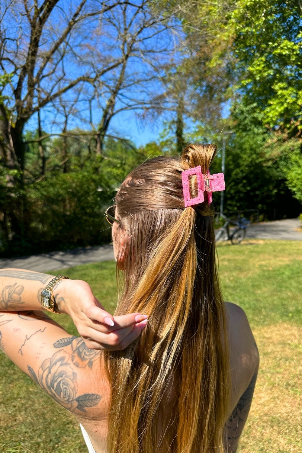 Haarklammer pink klein