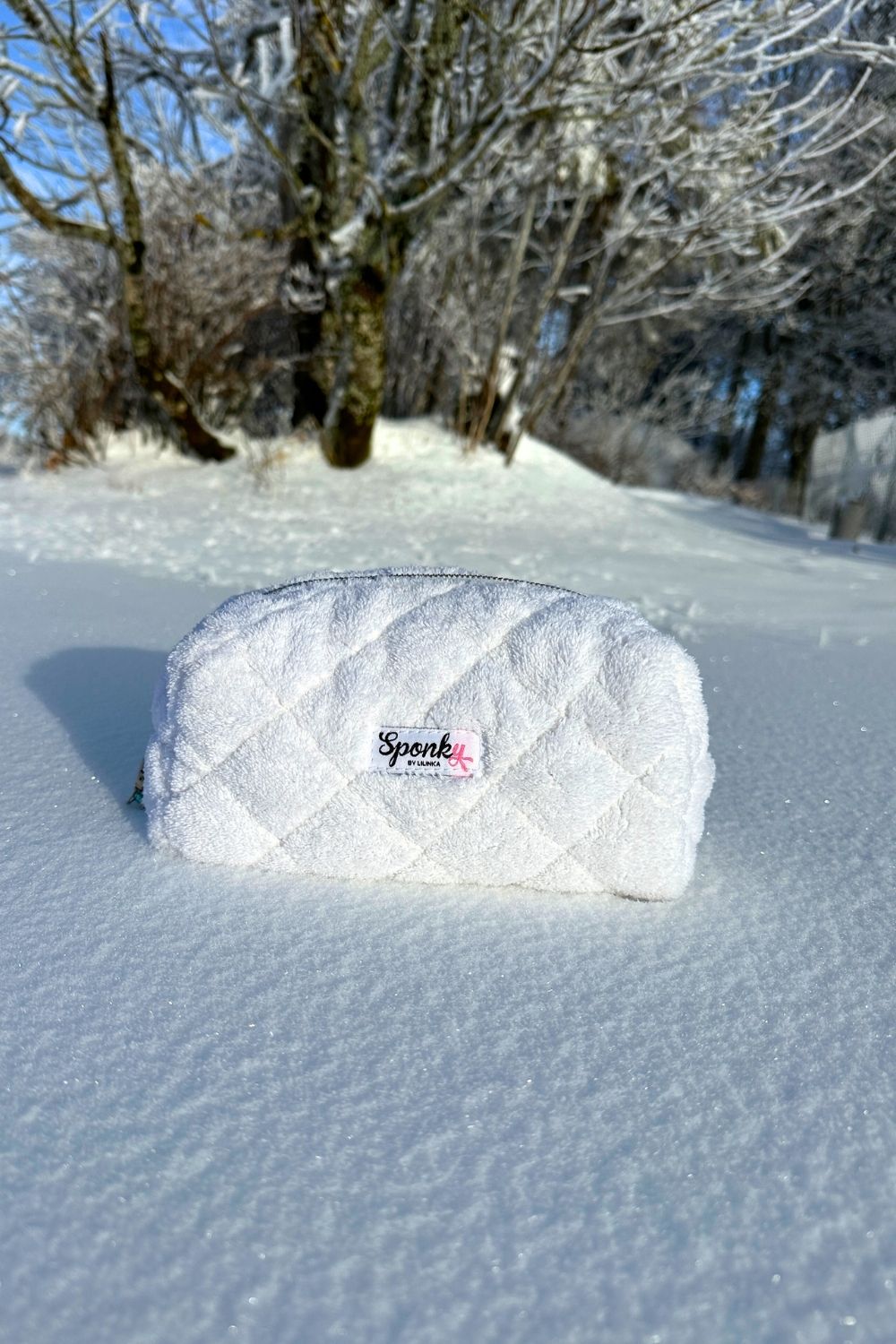 Make up Bag Weiss Teddy Optik