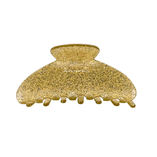 Classy Golden Glitzer Haarklammer Festtage Sponky Weihnachten