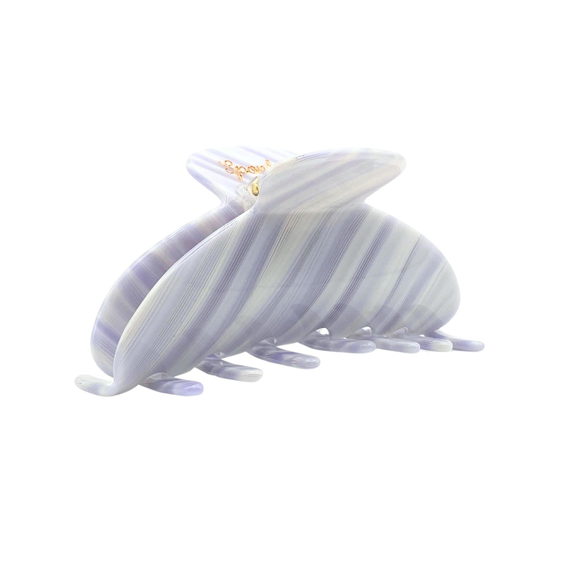 Haarklammer Classy Grey Weiss Grau Gestreift Sponky