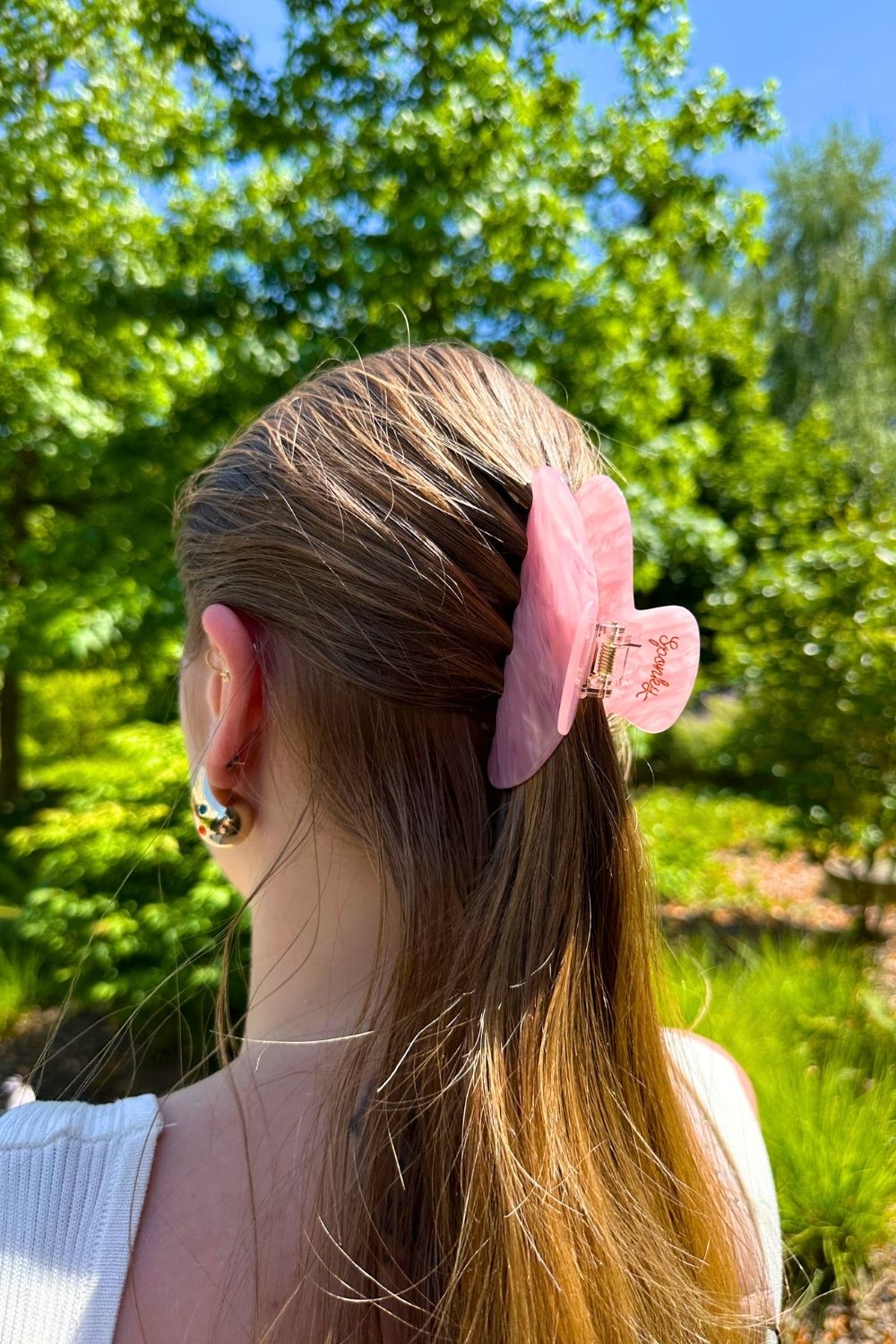 Pinke Sponky Haarklammer Pink Late Hairclip